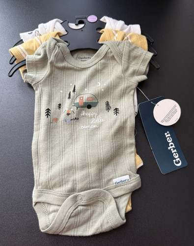 Gerber preemie onesies happy - preemie,