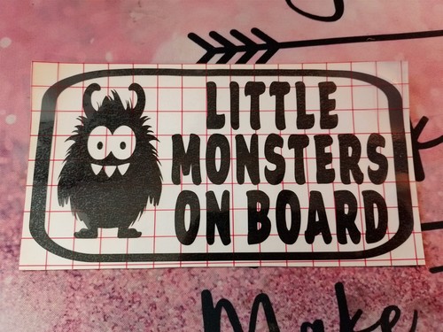 Little monsters board - on, car