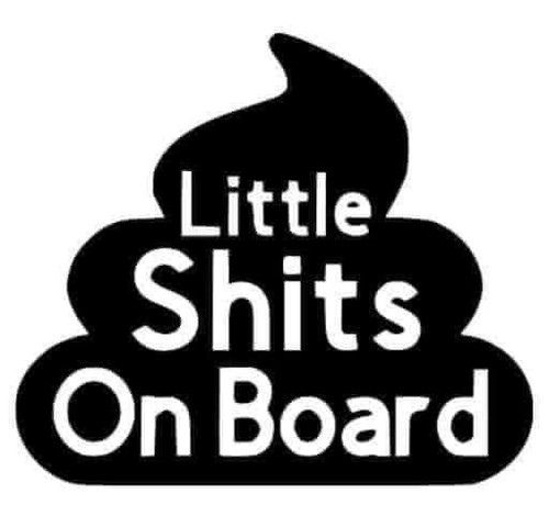 Small little ts on - on, board