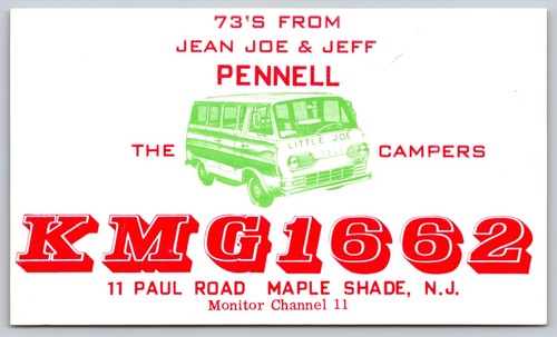 Radio qsl postcard little - cb,