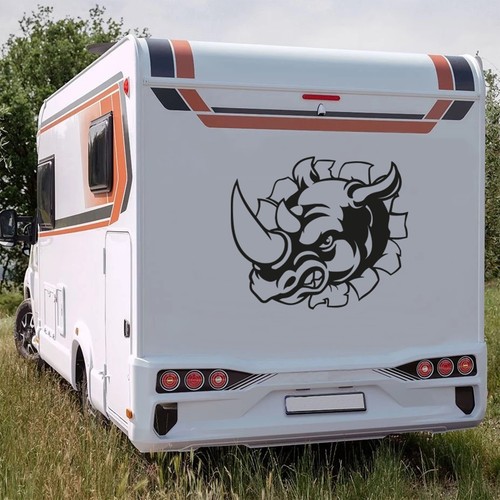 Motorhome sticker rhino - motorhome, head