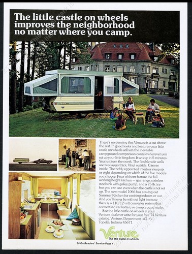 1974 venture pop camper - 1974,