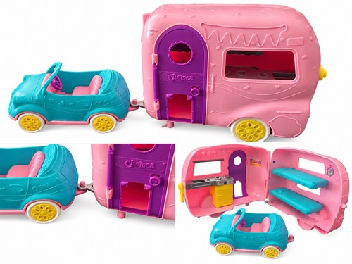 Little caravan and car - little,