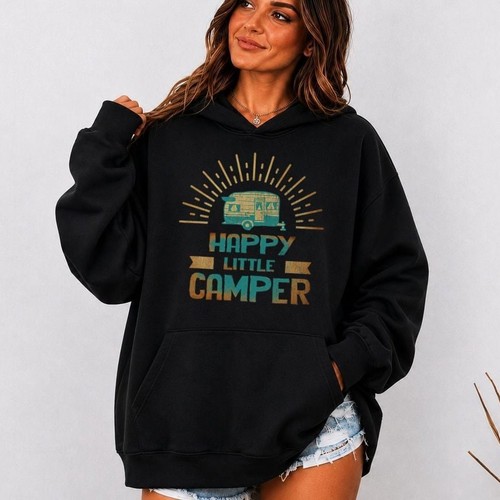 Camping happy little camper - happy,