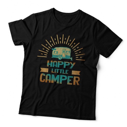 Camping happy little - happy, camper